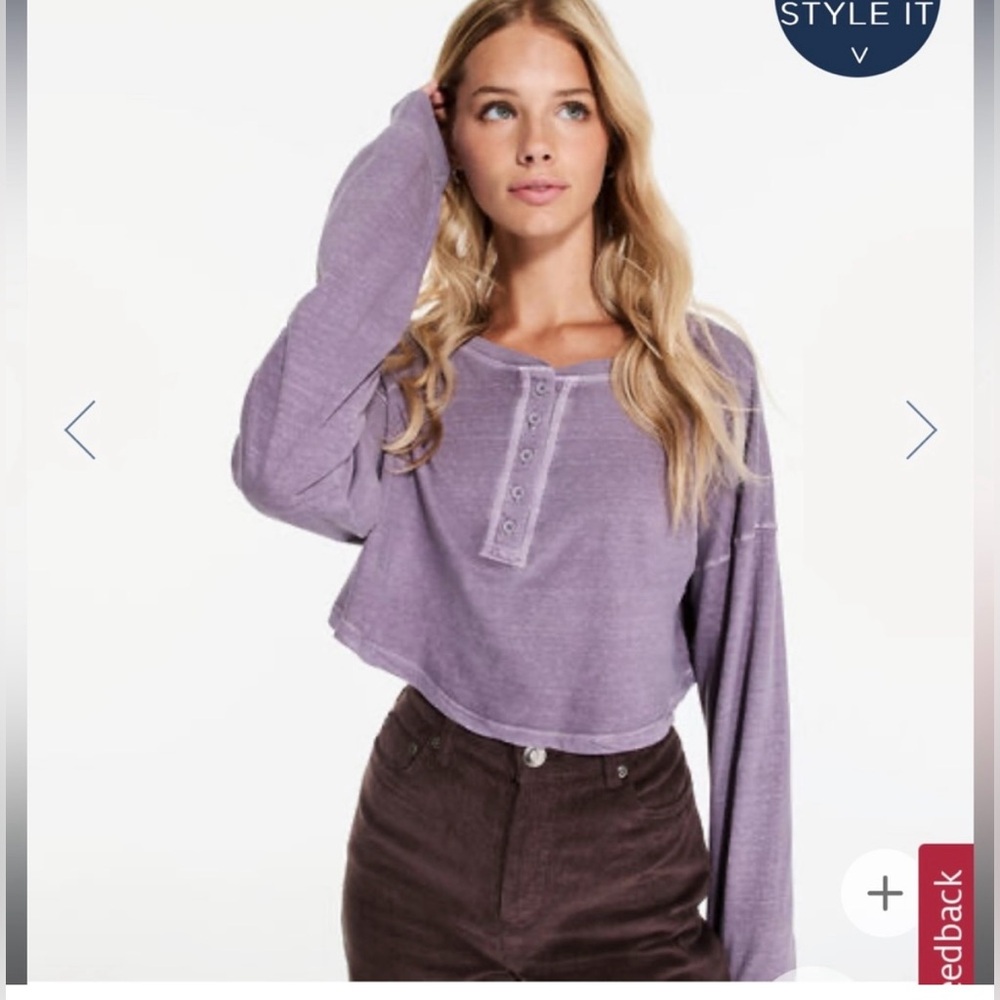 Aeropostale the OG tee collection crop boyfriend tee. XS.